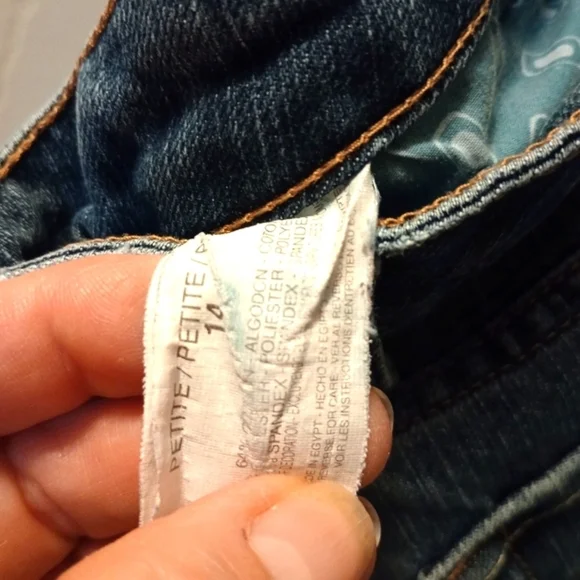 Bandolinoblu Denim Capri Pants Size 14 Petite - Picture 2 of 4